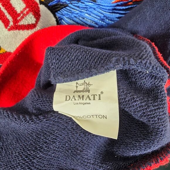 Damati Los Angeles Yin Yang Heart Long Sleeve Crewneck Sweatshirt Small - Picture 6 of 7